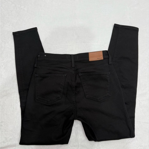 Madewell 8" Skinny Black Carbondale Wash Jeans Size 27 - Picture 3 of 5
